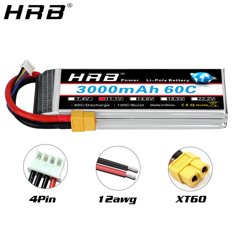 HRB lipo Battery 2S 3S 4S 6S 5 - 4S Lipo Battery 14.8V 6000Mah recension och pris