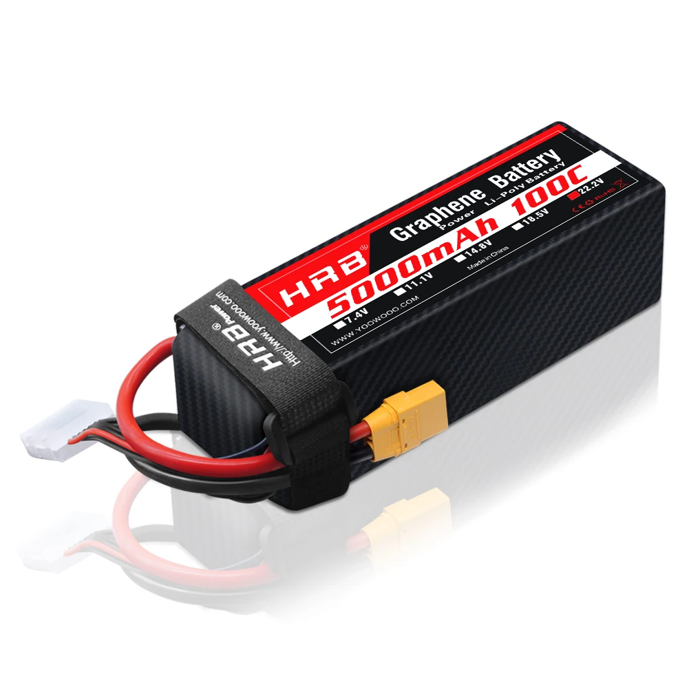 1PC HRB 22.2V Graphene Battery - 6S Lipo Battery 22.2V 5000Mah recension och pris